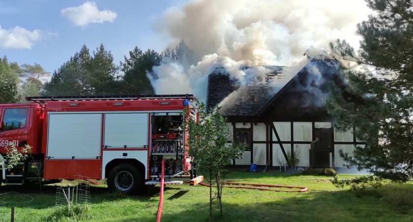 Pożar budynku mieszkalnego w miejscowości Budy 
