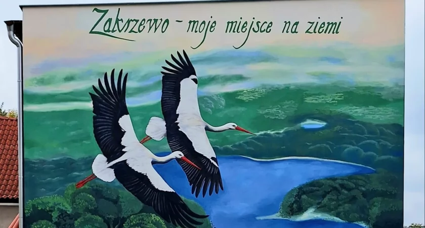 W Zakrzewie powstał mural z farby antysmogowej.
