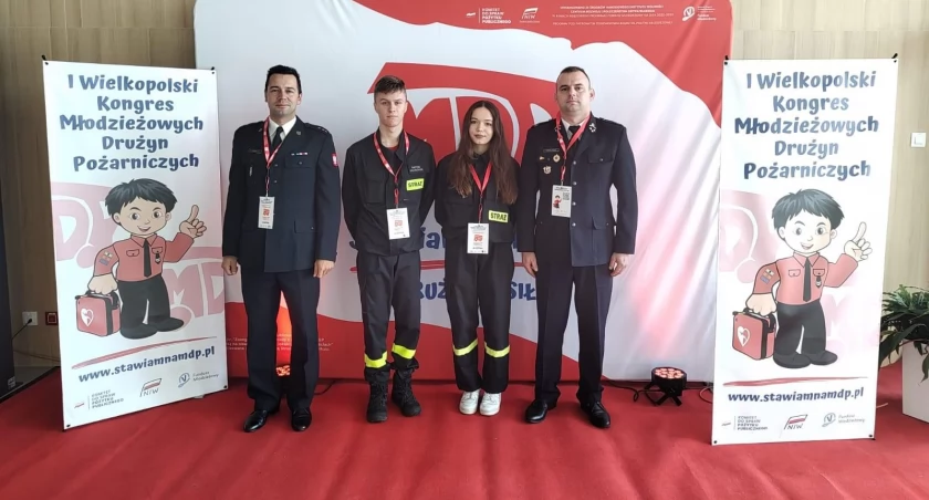 Młodzi adepci pożarnictwa z OSP Krajenka na kongresie w Grzymysławicach