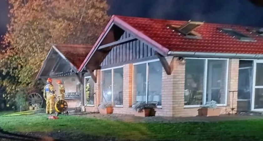 Pożar wiaty w Chwalimiu 