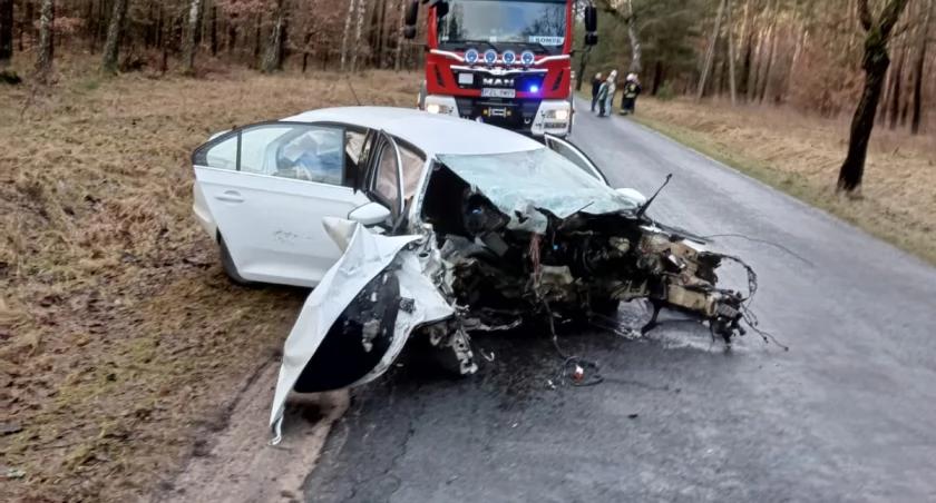 Wypadek koło Świętej. Dziecko poważnie ranne