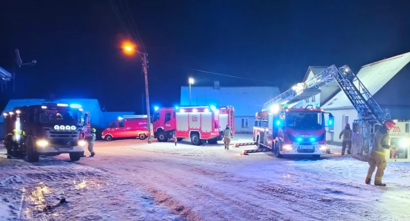 Pożar sadzy w przewodzie kominowym w Stawnicy
