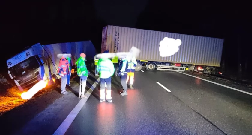 Kolizja w Lędyczku i na trasie Węgierce-Tarnówka 