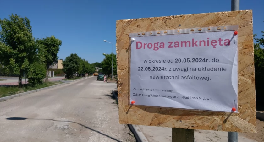 Przebudowa ul. Wincentego Witosa w Krajence – zamknięcie drogi