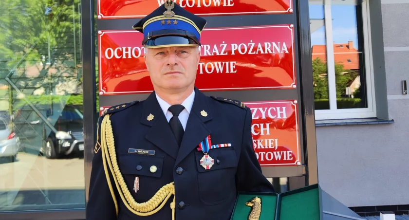 Leszek Wójcik, zasłużony strażak uhonorowany Kordelasem