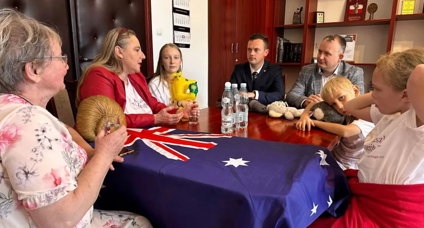 Wizyta gości z Australii w Starostwie Powiatowym w Złotowie