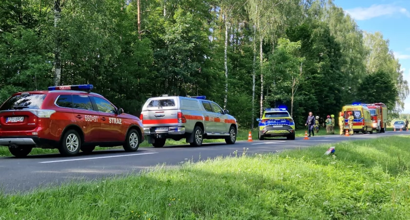 Wypadek na trasie Zakrzewo-Lipka