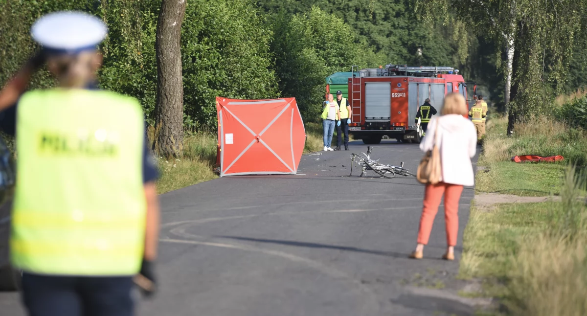 Śmiertelne potrącenie rowerzystki