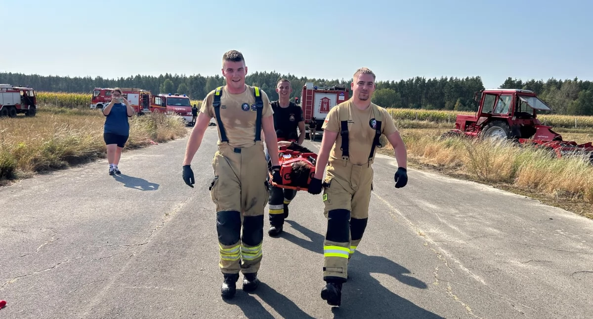 Pierwsze manewry strażackie na lotnisku