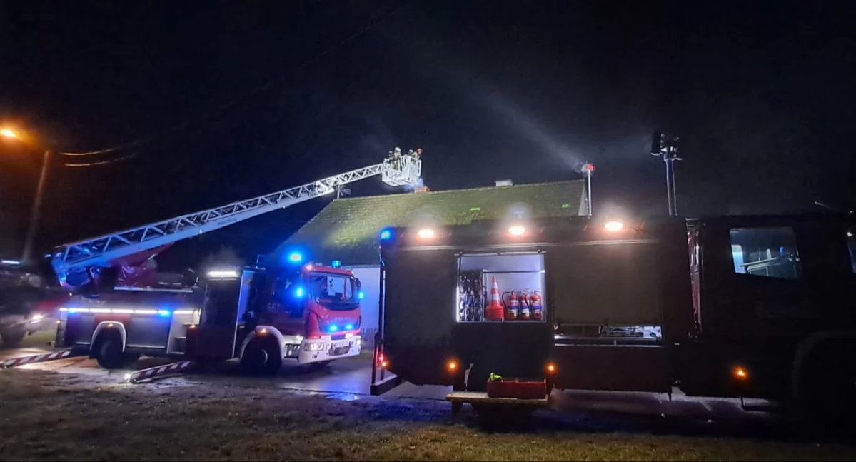 Pożar przewodu kominowego w Brzeźnicy