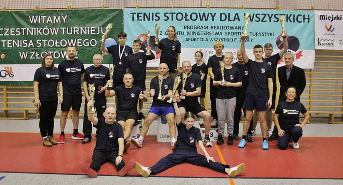Otwarty turniej tenisa stołowego w Złotowie przyciągnął zawodników z całego regionu