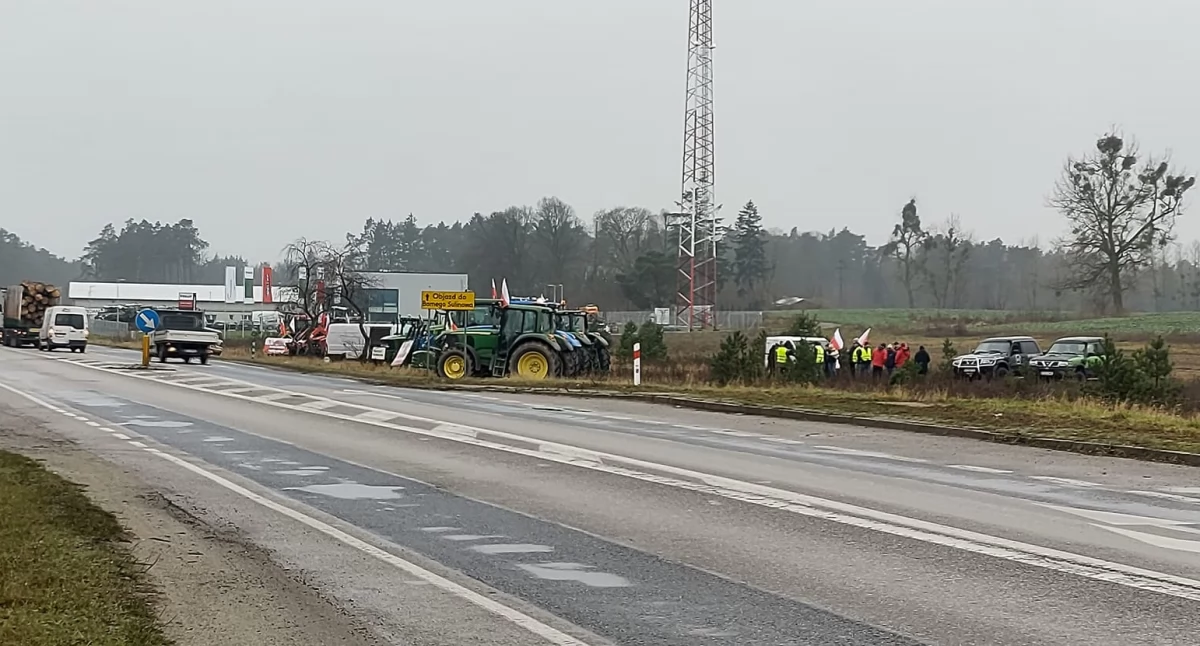 Uwaga kierowcy! W Jastrowiu trwa rolniczy protest