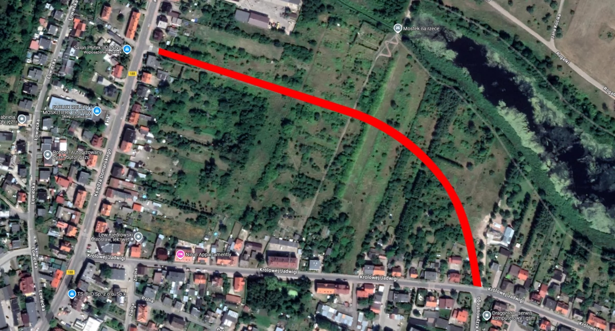 Nowa ulica połączy ul. Krzywoustego z ul. Domańskiego