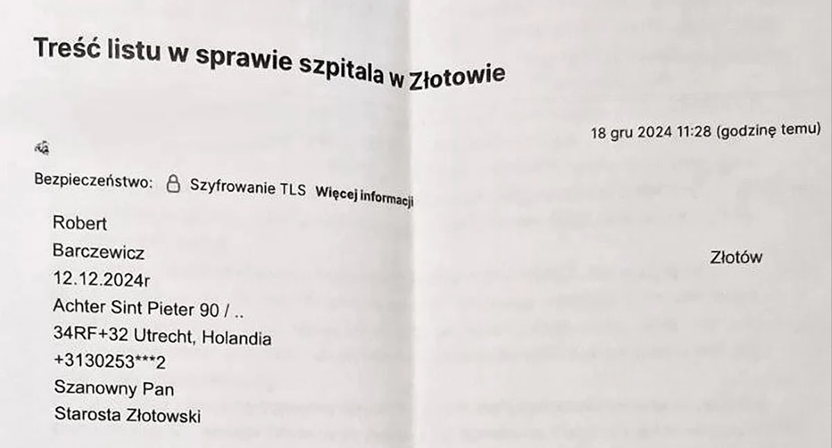 Ludzie listy piszą…  w sprawie szpitala