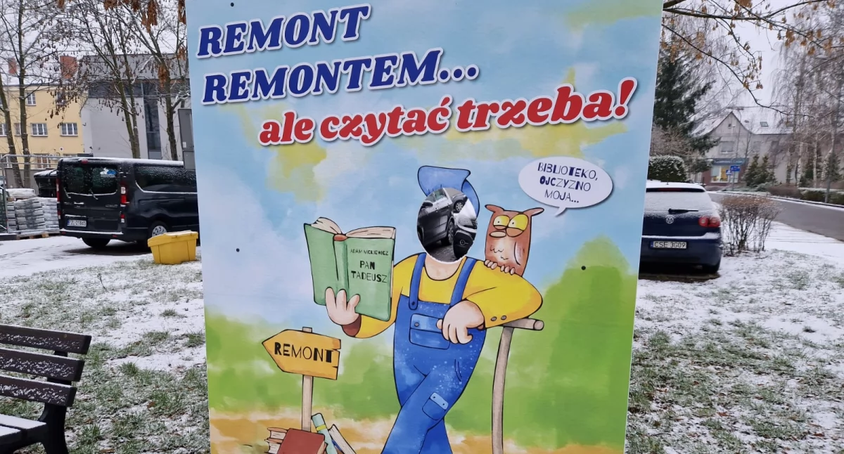 Książki z biblioteki  w Złotowie zostaną wywiezione w bezpieczne miejsce