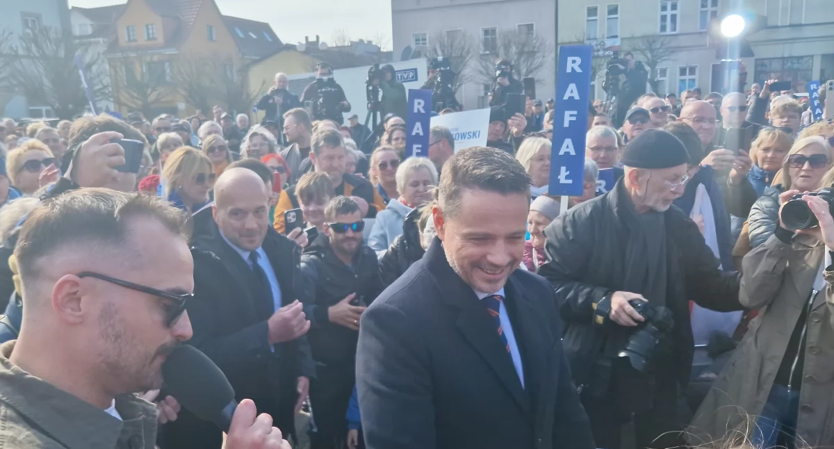 Rafał Trzaskowski w ramach kampanii wyborczej przyjechał do Złotowa