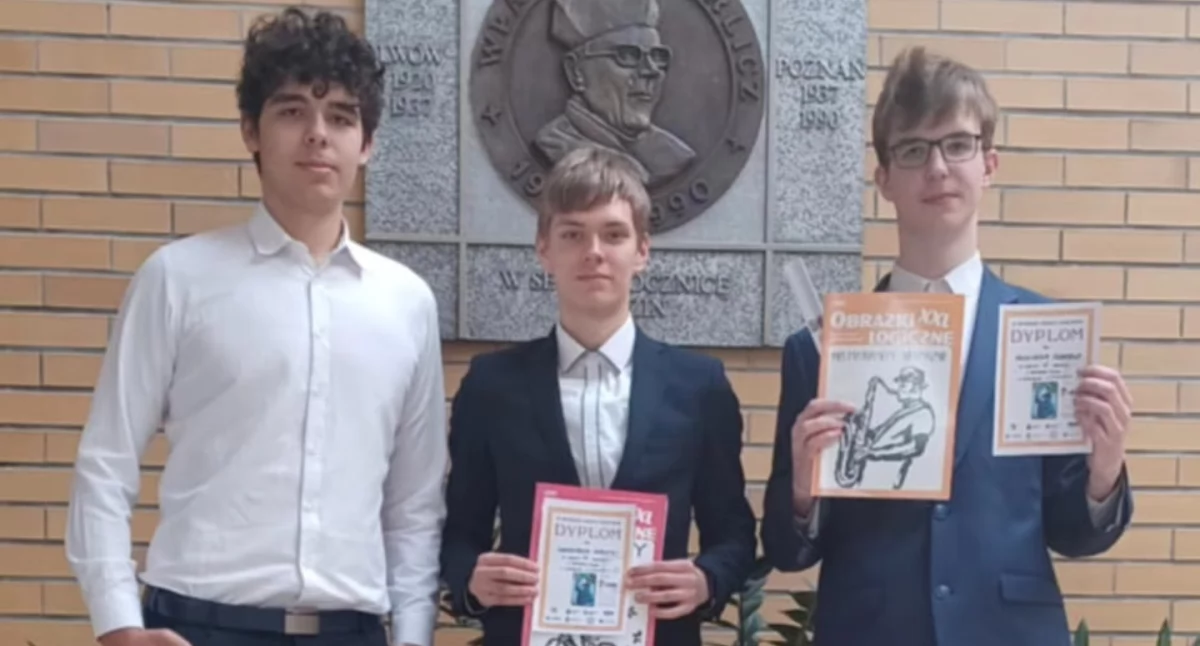 Grzegorz Sobotka, Jan Łangowski i Wojciech Skarbek z złotowskiego „Ogólniaka” pokazali matematyczny pazur