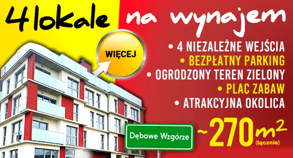 4 lokale na wynajem