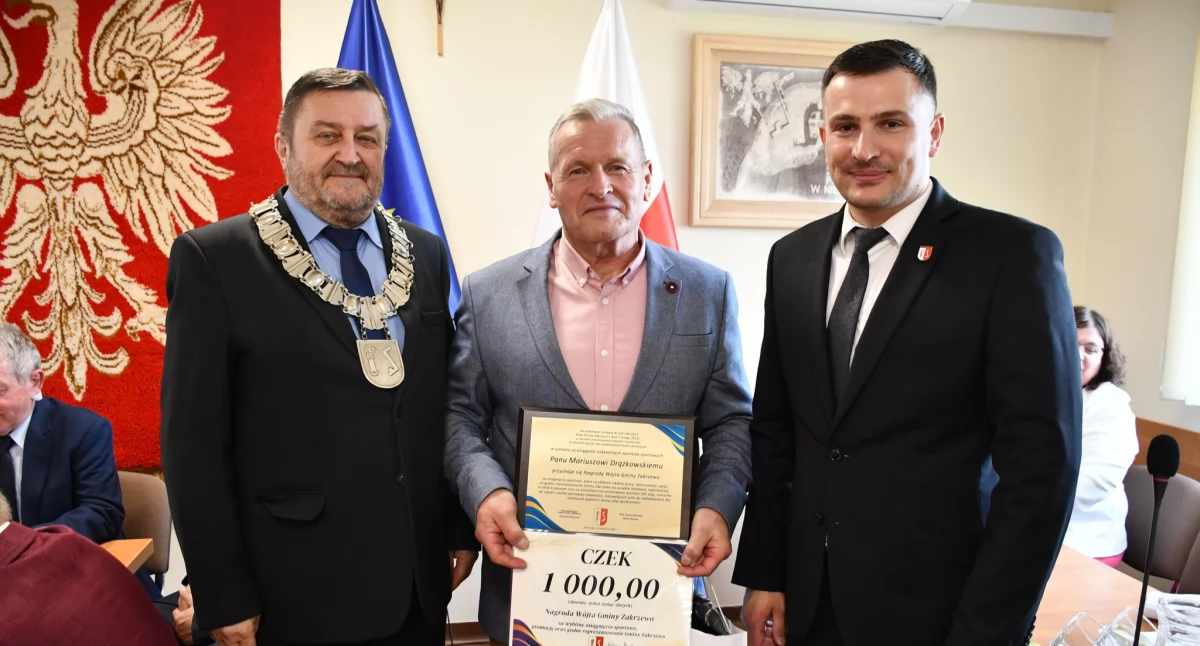 Nagrody Wójta Gminy Zakrzewo za osiągnięcia sportowe wręczone 
