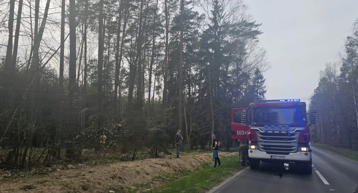 Pożar tuż przy Uroczysku pod Jastrowiem! OSP Jastrowie w akcji!