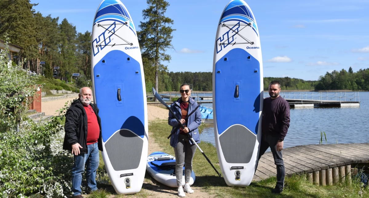 SUP-y i rowery wodne już czekają. Jastrowie gotowe na sezon