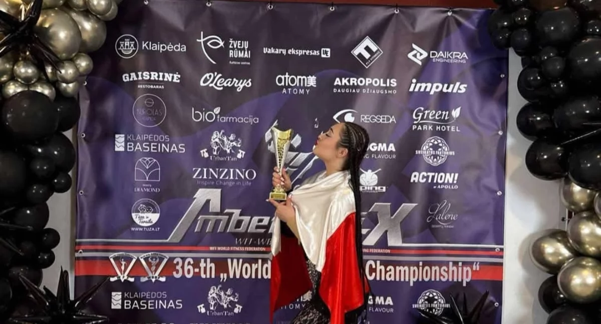 Julia Nowak Mistrzynią Świata w tańcu-akrobatyce fitness w Kłajpedzie na Litwie!