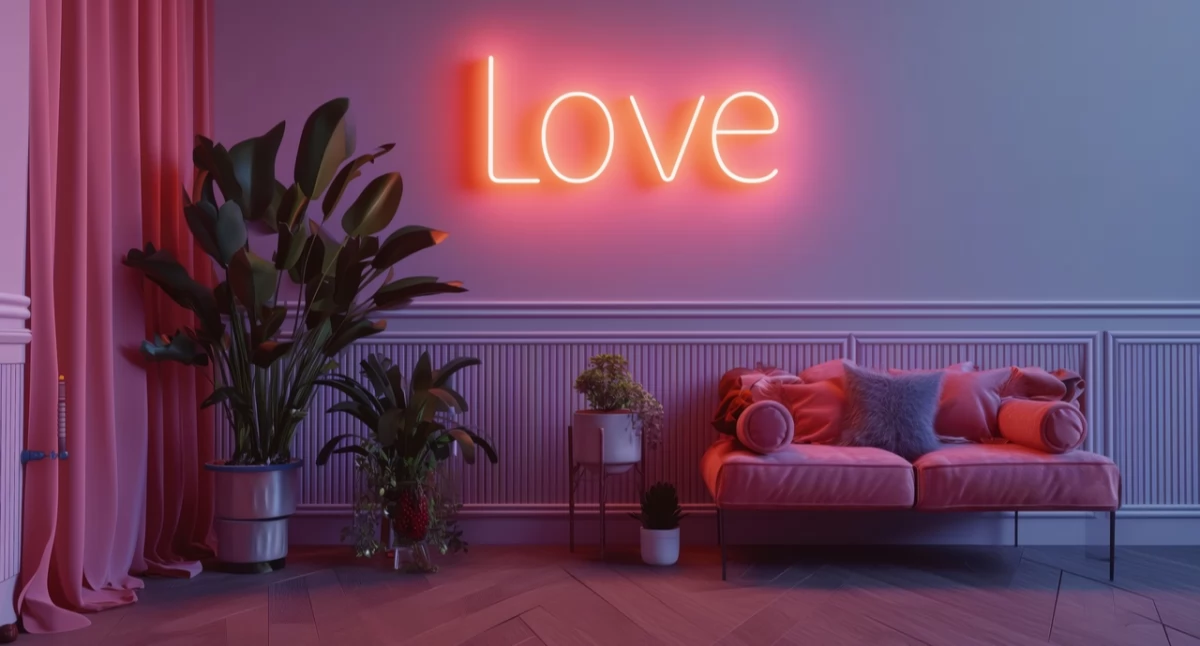 Neon na zamówienie do domu - stylowy akcent w nowoczesnych wnętrzach