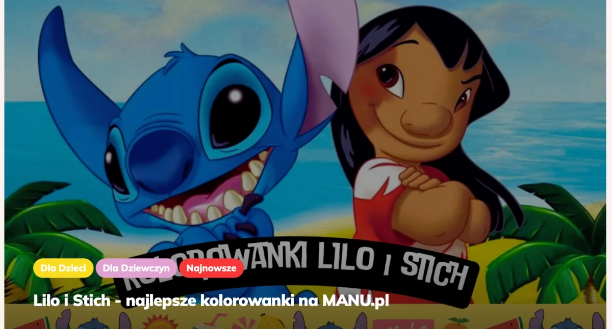 Kolorowanki Lilo i Stich do druku - Pobierz za darmo!