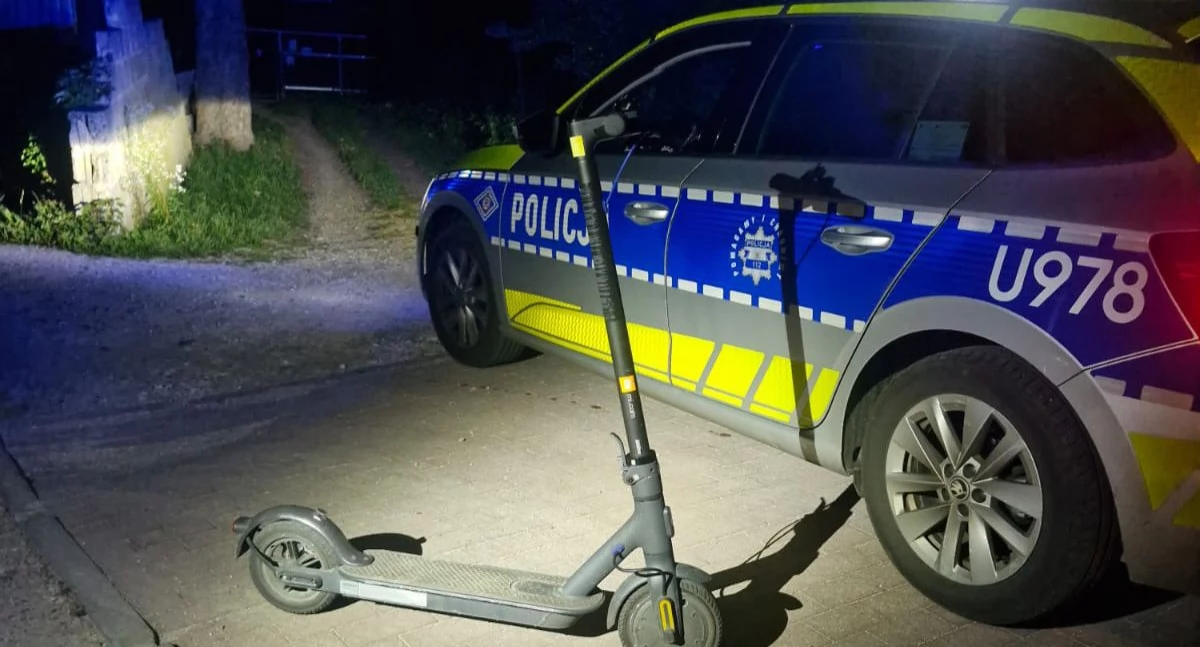 Myślał, że hulajnogą ucieknie przed odpowiedzialnością. Promile go zatrzymały