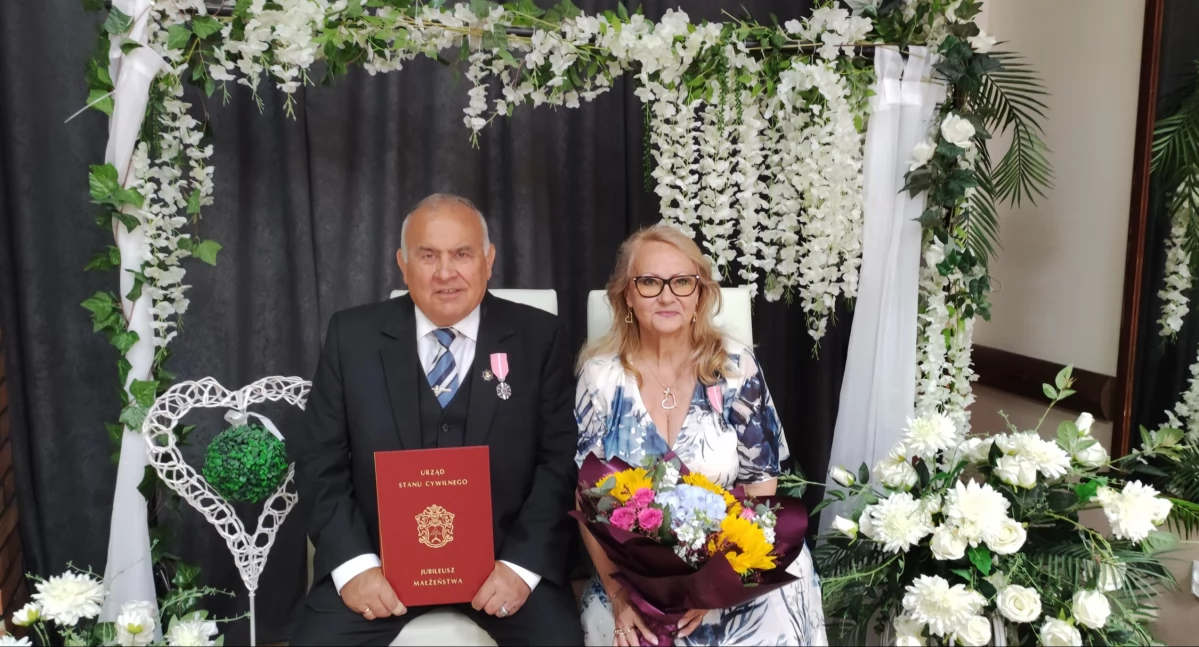 Graczykowie i Mielczarkowie z Medalami za Długoletnie Pożycie Małżeńskie