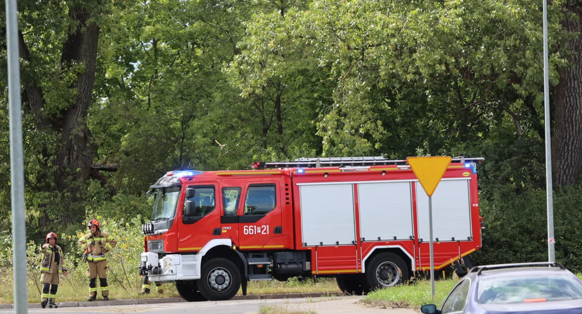 Utrudnienia na ulicy Za Dworcem. Interweniowała straż pożarna