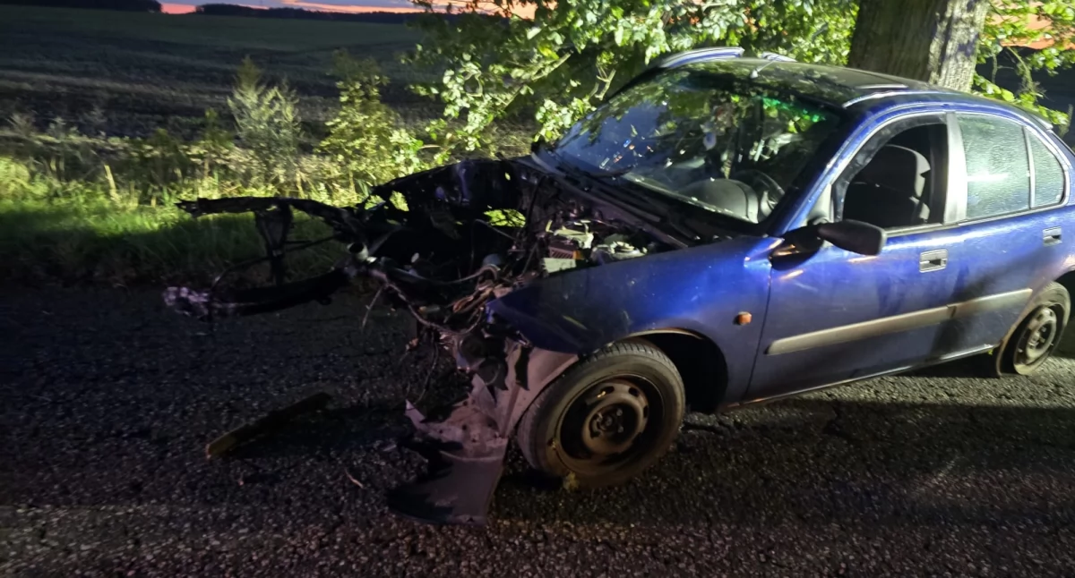 Wypadek na trasie Stara Wiśniewka – Łąkie