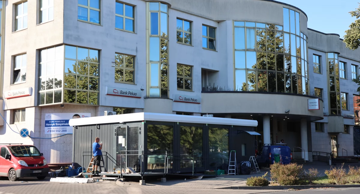 Bank Pekao przy ul. Norwida w Złotowie szykuje się do remontu