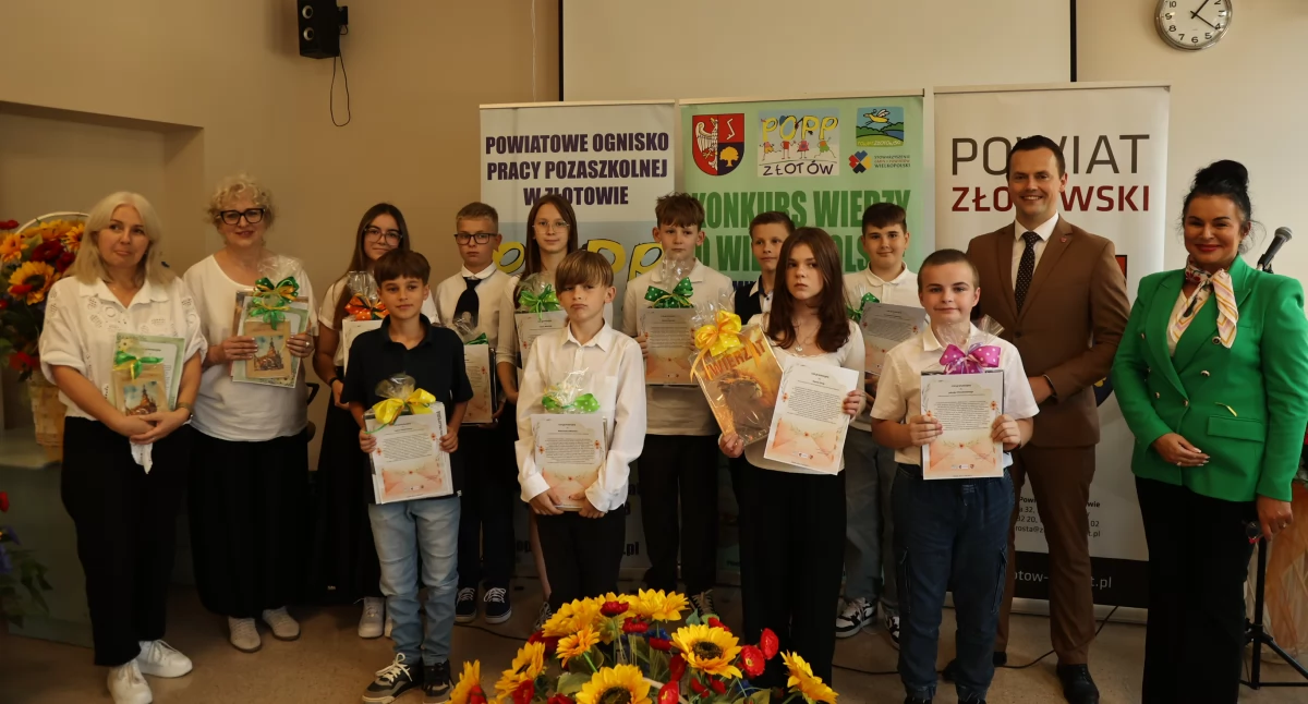 Laureaci i finaliści z gminy Złotów w Konkursie Wiedzy o Wielkopolsce