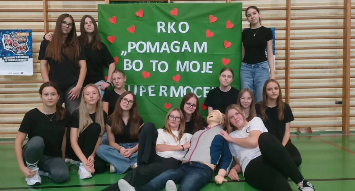 Rekordowa lekcja pierwszej pomocy w Zakrzewie