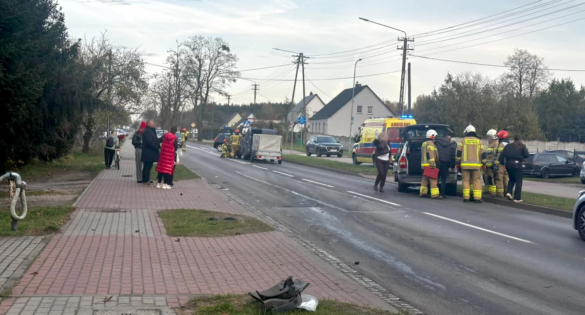 Wypadek na ul. Chojnickiej w Złotowie. Ulica zablokowana.