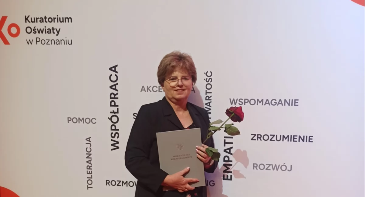 Nagroda Kuratora Oświaty dla Katarzyny Daszkiewicz z PSP w Krajence