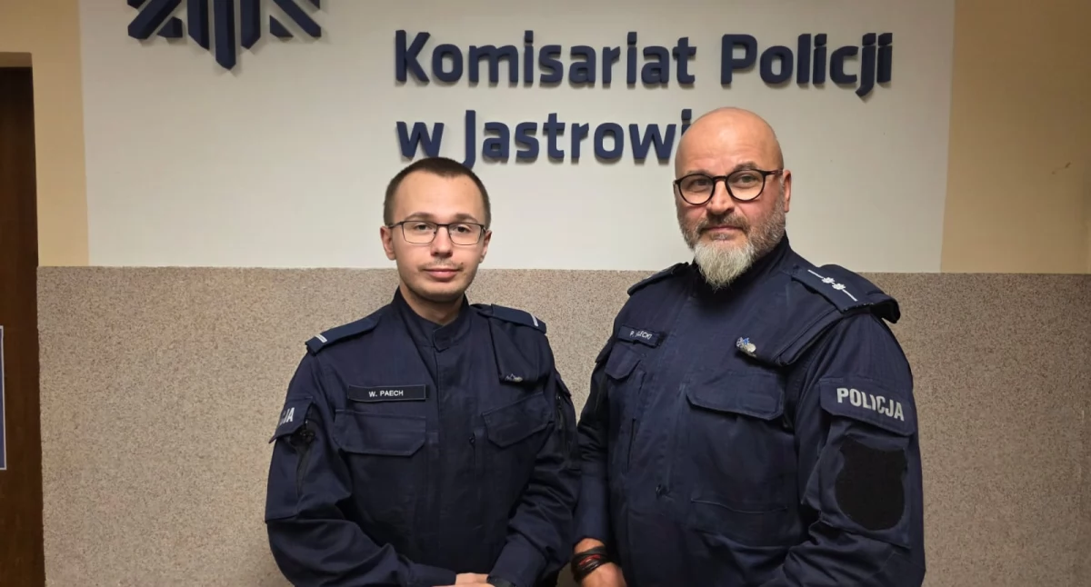 Policjanci z Jastrowia pomogli zaginionemu seniorowi, który przeszedł 150km!