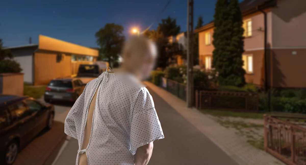 Ucieczka agresywnego pacjenta z SOR–u zakończyła się policyjnym pościgiem