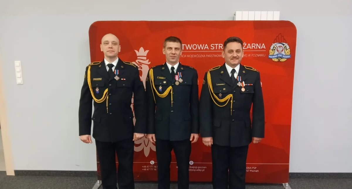Strażacy ze Złotowa wyróżnieni podczas uroczystości w Poznaniu