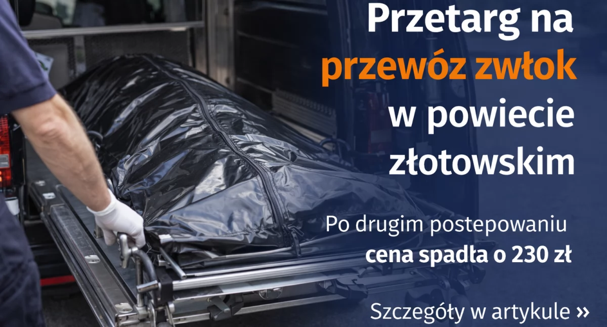 Przetarg na przewóz zwłok w powiecie złotowskim. Po drugim postępowaniu cena spadła o 230 zł 