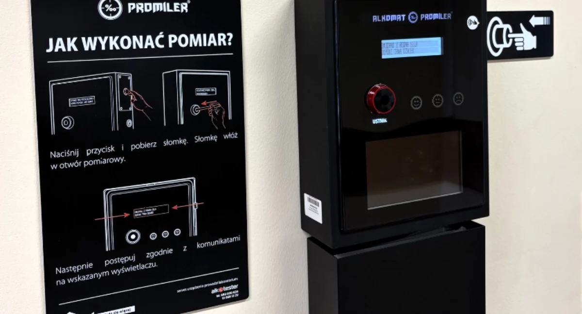 Ponad 1300 badań trzeźwości w rok w Komendzie Policji w Złotowie