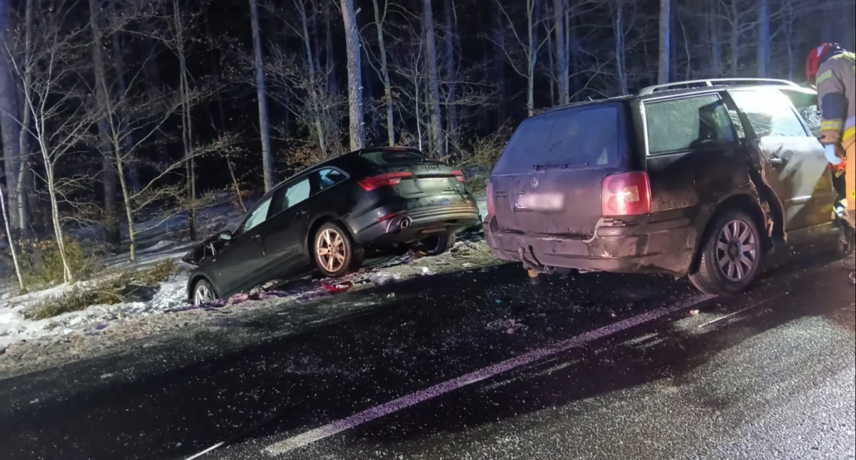 Wypadek na drodze W189. Trasa Górzna–Jastrowie zablokowana