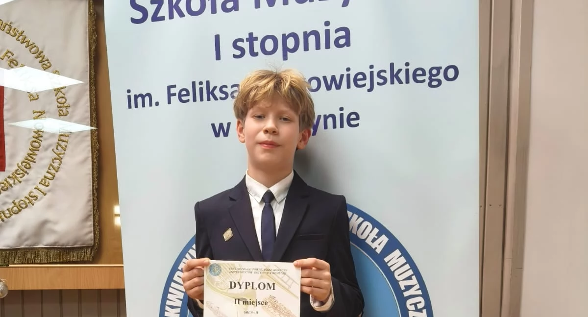 Sukces ucznia złotowskiej szkoły muzycznej w Kwidzynie