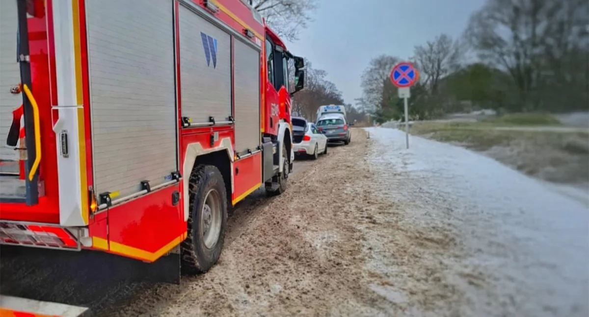 Zderzenie na ul. Wojska Polskiego w Jastrowiu
