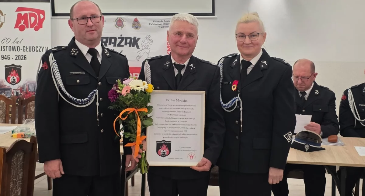 Zbigniew Kaczmarek prezesem OSP Augustowo-Głubczyn