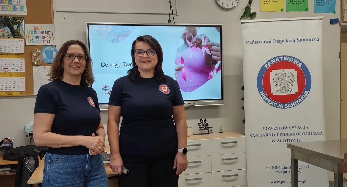 Co kryją Twoje piersi ? - Sanepid szkoli uczennice