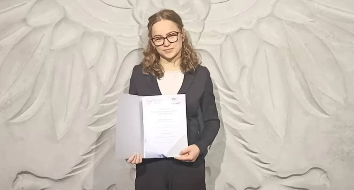 Natalia Kamińska wśród nagrodzonych uczniów z Wielkopolski