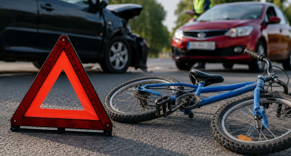 7-latek trafił do szpitala po zderzeniu z autem na terenie gminy Krajenka