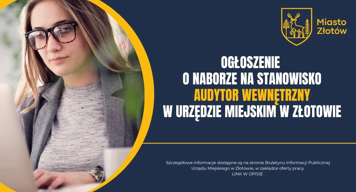 Audytor wewnętrzny poszukiwany. Urząd Miejski w Złotowie prowadzi nabór